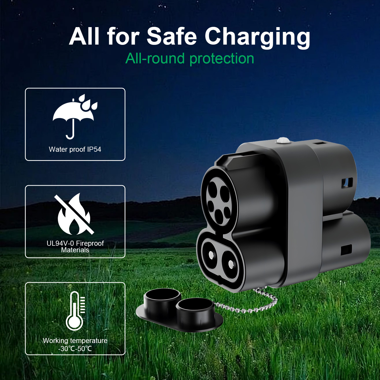 Adaptador de Cargador CCS1 a C - Ccs2 To Ccs1 Fast Charge Adapter 250Kw reseña y precio