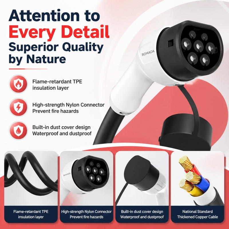 Cargador portátil para vehícul - Portable Ev Charger 32A Type 2 Cee Plug reseña y precio